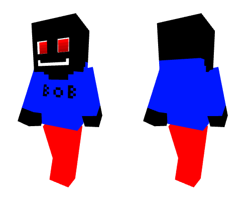 bob with fully red eyes