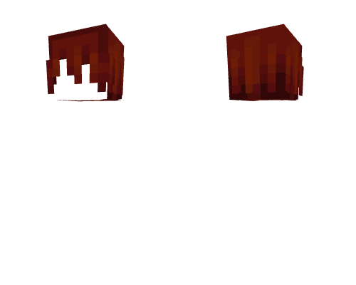 HB ~ Long Messy Dark Ginger Red Bangs Minecraft skin