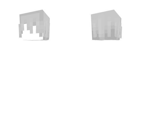 HB ~ Long Messy White Ash Bangs Minecraft skin