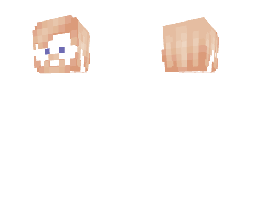 HB ~ Average Peachy Blonde Beard w/ Thick Bangs