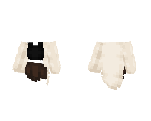 OB - Light Coat With Black Top And Brown Skirt