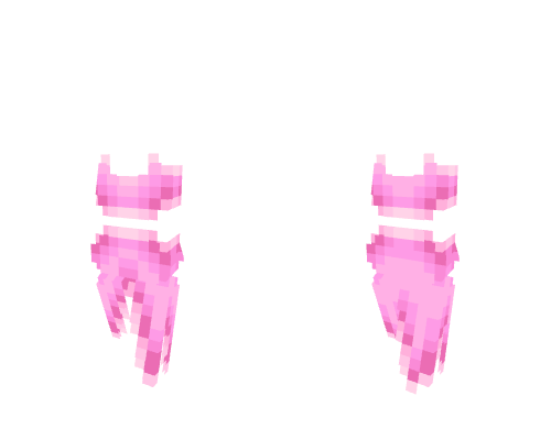 OB - Sleeveless Heart Flower Pink Dress Minecraft skin
