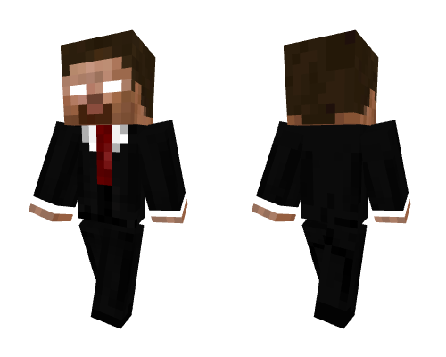 Herobrine in a suit
