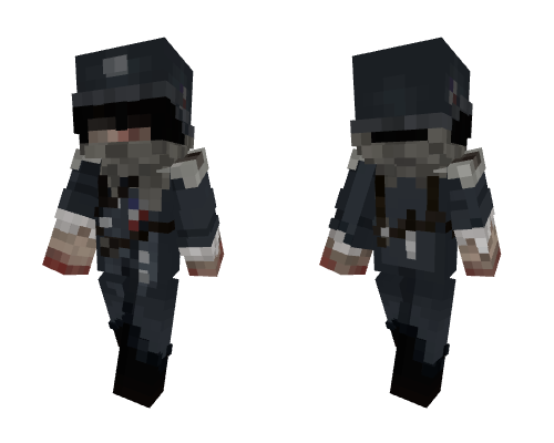 The French Soldier - Dark Day Minecraft skin
