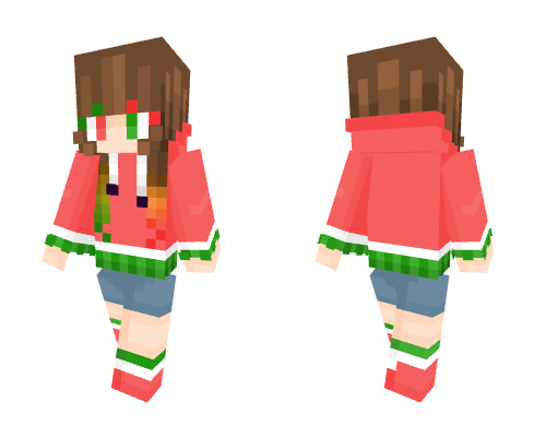 Watermelon girl Minecraft skin