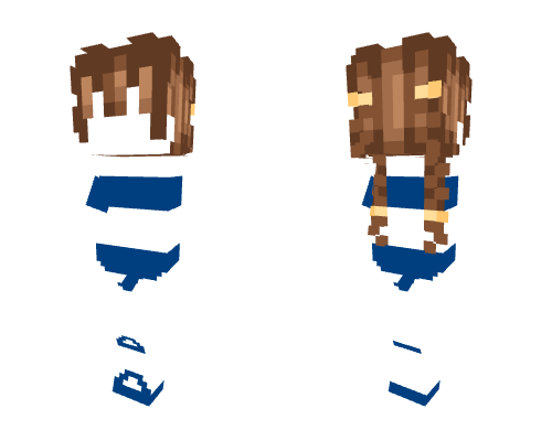 Cute Blue bathing suit with matching flip-flops Minecraft skin