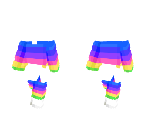 OB ~ Blue Purple Pink Yellow & Green Stripe Fit Minecraft skin