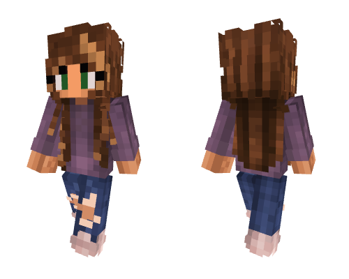 green eye girlie 2 Minecraft skin