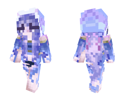 ** Ocean, jellyfish girl ** Minecraft skin