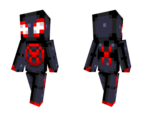 Miles morales Minecraft skin
