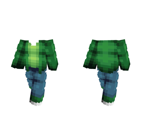OB - Green Sweater & Shirt w/ Jeans v2
